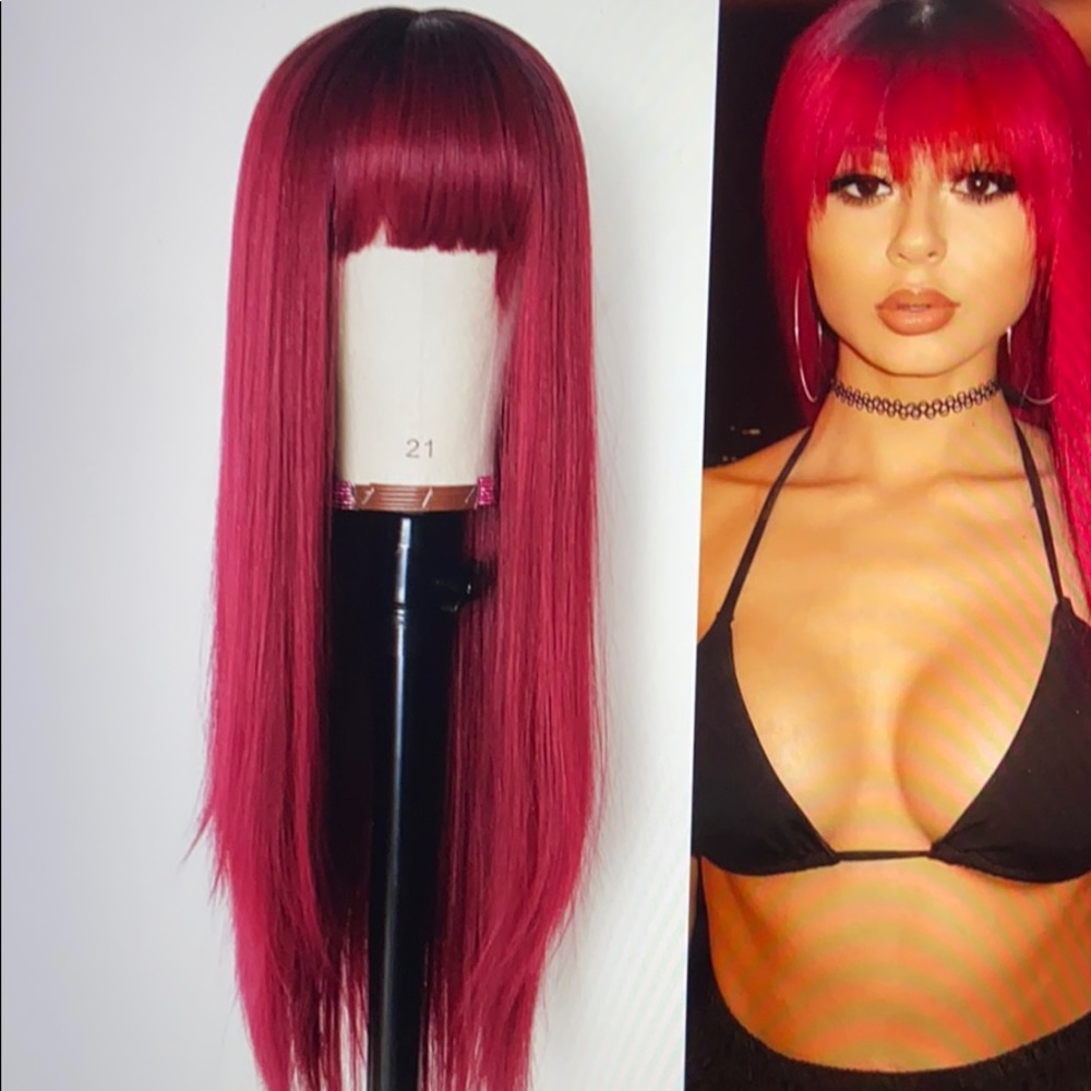 Red wine 🍷 wig